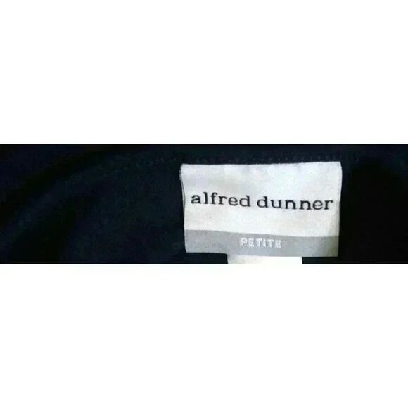 Alfred Dunner Petites Embroidered Bell Sleeves Knit Top - PM Size, Navy Blue - Picture 4 of 14